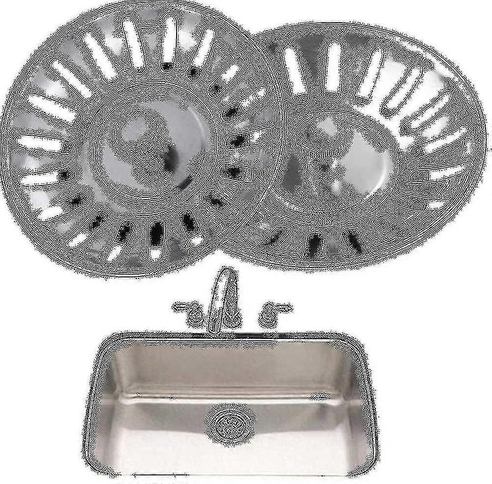 2 قطعة مصفاة حوض المطبخ، سلة مصفاة المقابس فتحات الصرف، عالمي