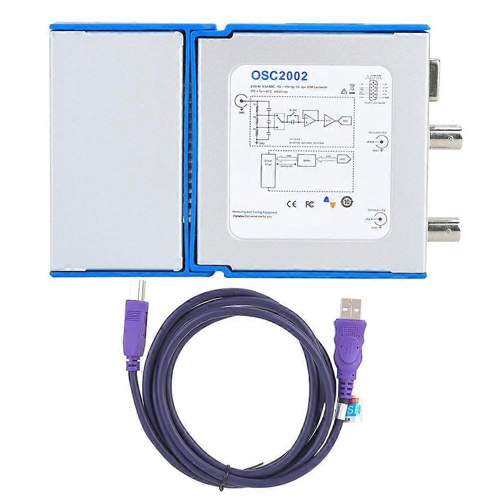 Cleqee OSC2002 PC Oscilloscopio portatile portatile 5MHz Larghezza di banda 1GS/s Campionamento