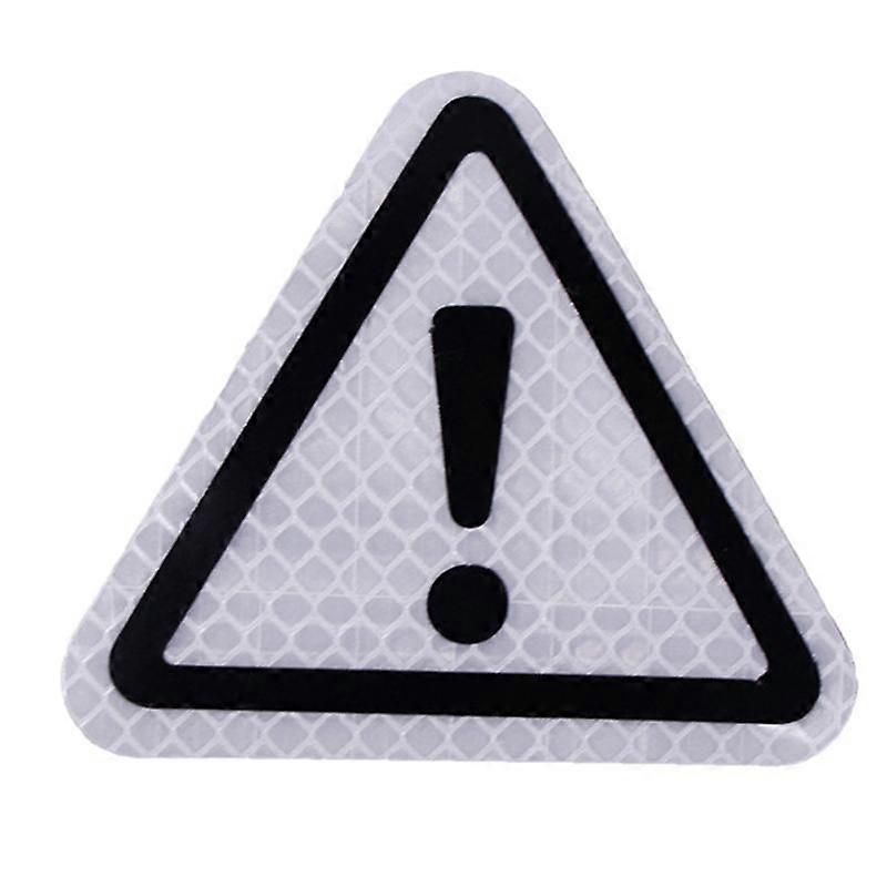Triangle Exclamation Mark Reflective Warning Sign Car Sticker Night Driving Safe