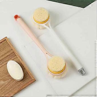 Körperbürste Dusche 2 Stück Bürste Duschbürste mit weichen und harten Borsten, Badewanne doppelseitig lang Han
