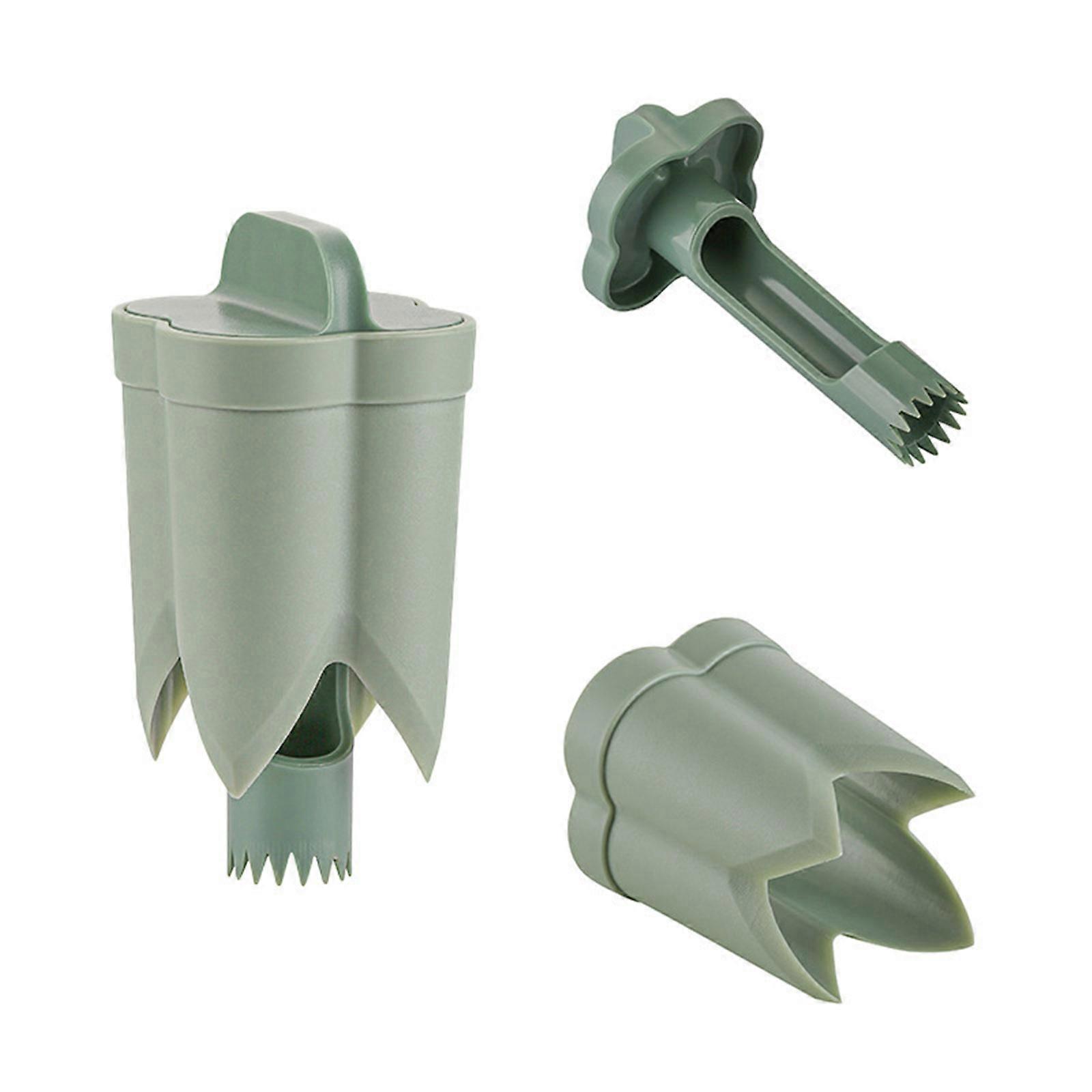Plastic Pepper Corer Kitchen Tomato Seed Removers Vegetable Cores Separators Tool Jalapeno Corer Tool Separators Green