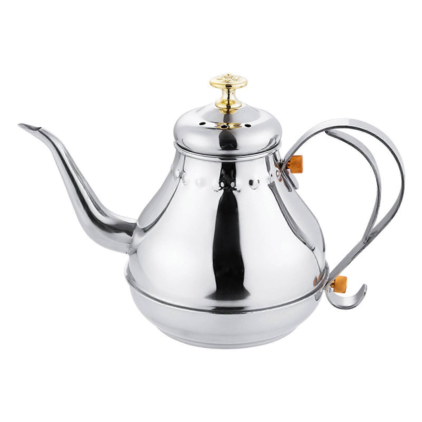 Gooseneck Water Kettle with Filter Tea Kettle Coffee Kettle Teapots StainIess Steel Material Perfect for Enthusiasts Silver