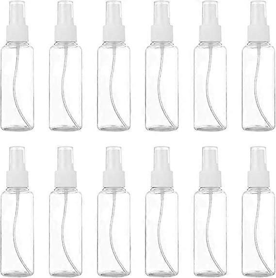 50ml Empty Spray Bottle, Clear Plastic Atomizer Reusable Portable Bottle for Perfume, Cosmetic, Water