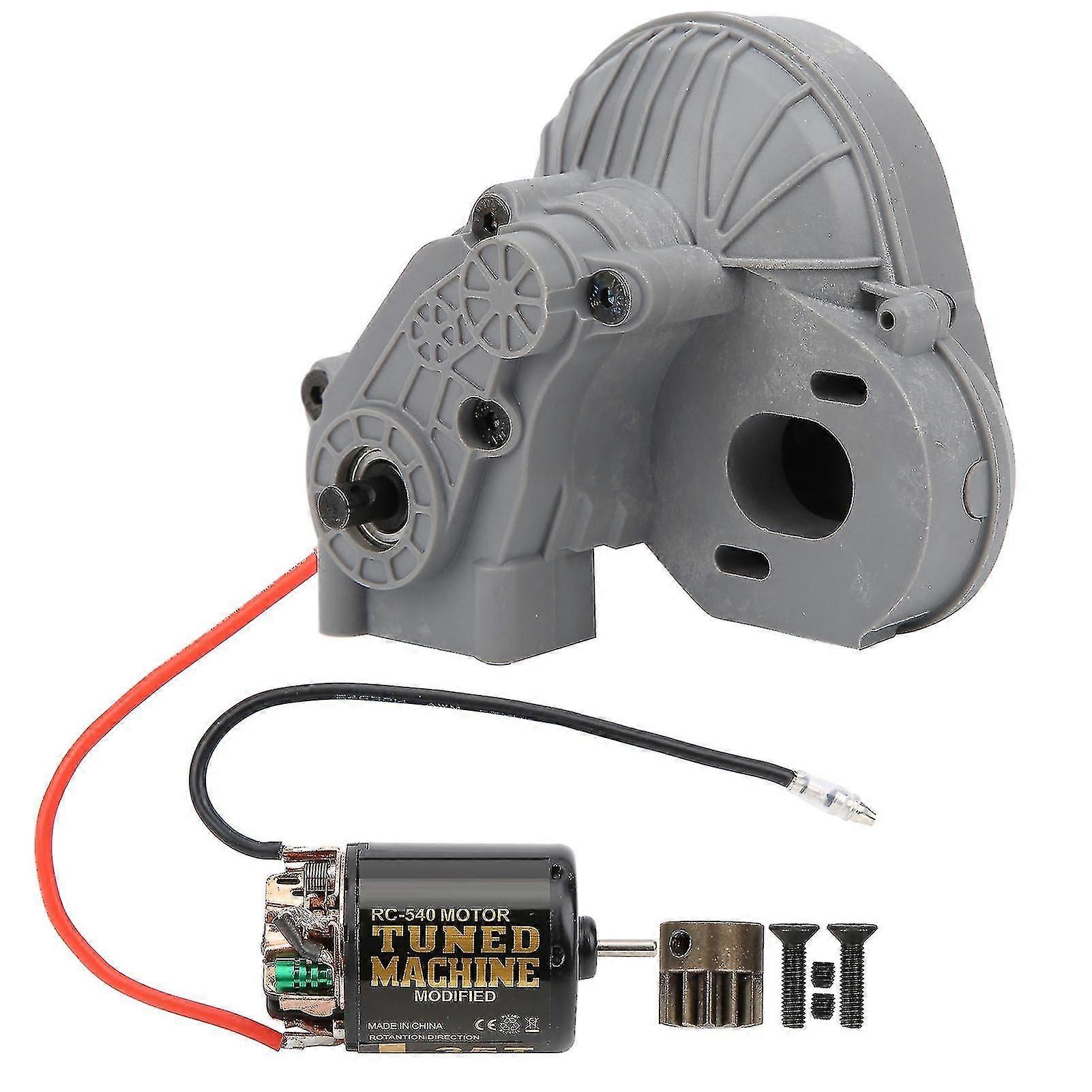 Gearbox With 35t External Carbon Brush 540 Brushed Motor For Axial Scx10 Scx10 Ii 90046gray