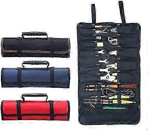 Tools Bag BE-TOOL 22 Pockets 600D Oxford Canvas Tool Roll Up Bag Tote