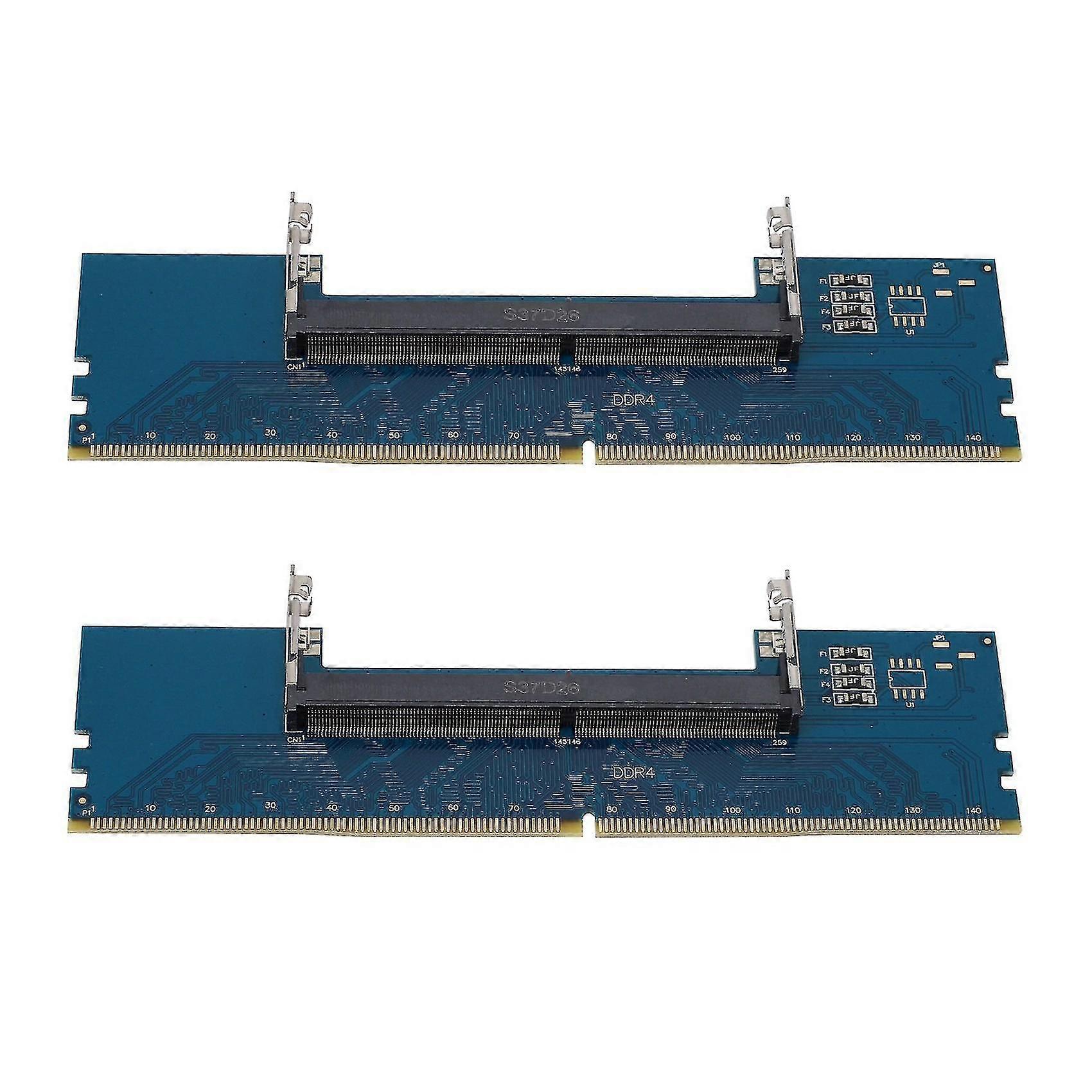 2x Laptop DDR4 So-dimm zu Desktop Dimm Speicher Ram Connector Adapter Desktop PC Speicherkarten konvertieren