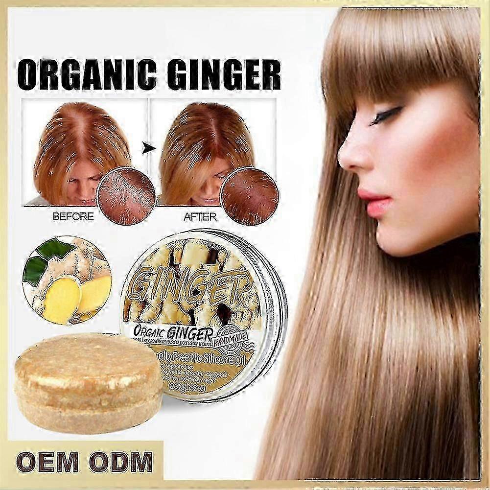 Gingembre Shampooing Savon Savon Savon Cheveux Noir Cheveux Noir