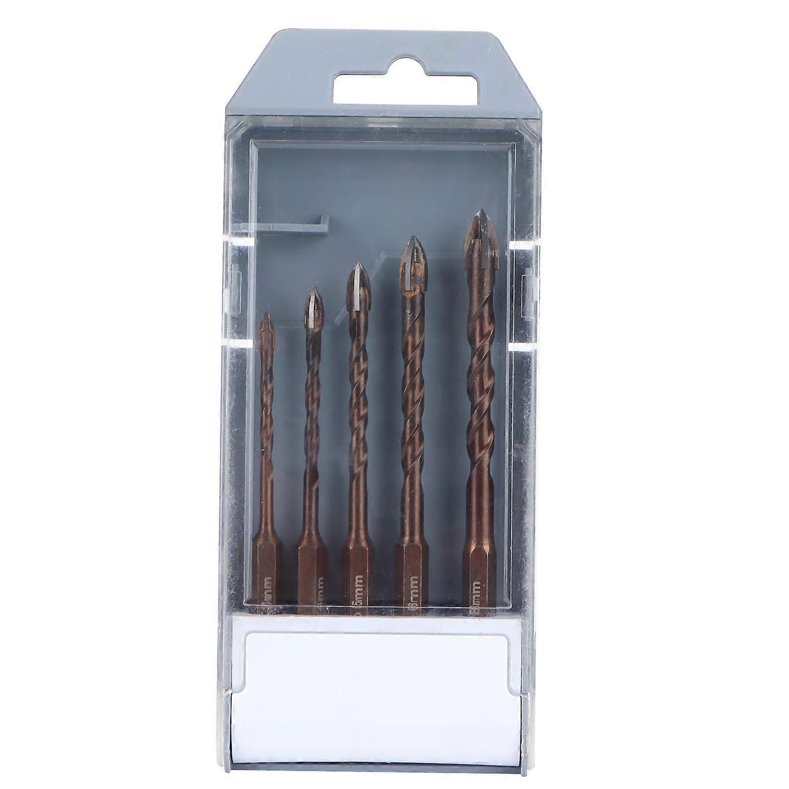 Twist Drill Set Triangular Drill Bits 3MM 4MM 5MM 6MM 8MM Durable Steel Home Hardware Accessories