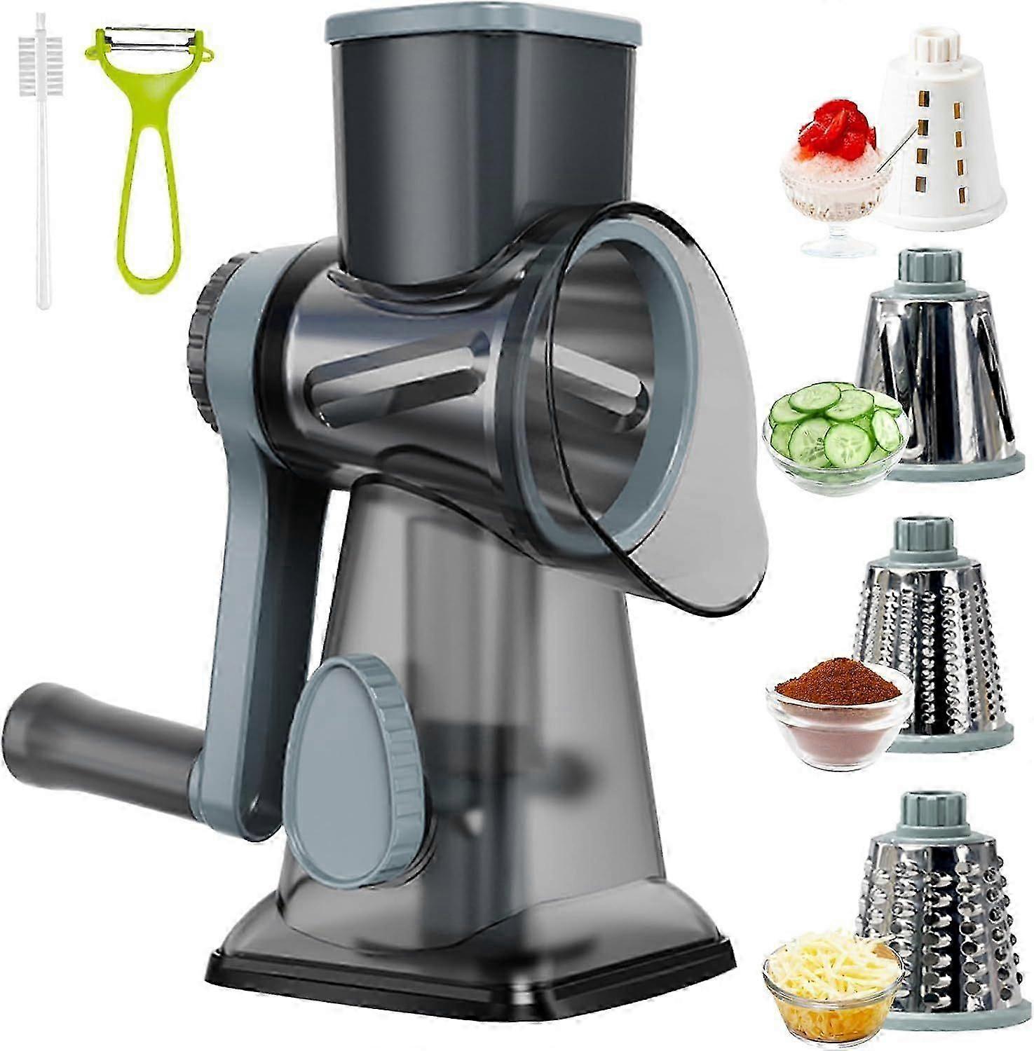 Râpe à fromage rotative avec poignée, râpe à fromage rotative multifonctionnelle