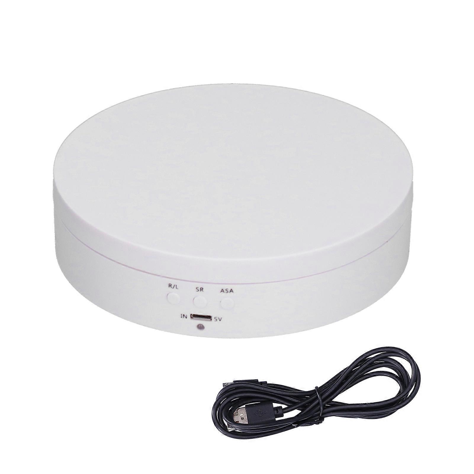 Rotating Display Stand USB Automatic Jewelry Turntable Holder Tray 5V Input for Ornaments and Collectibles