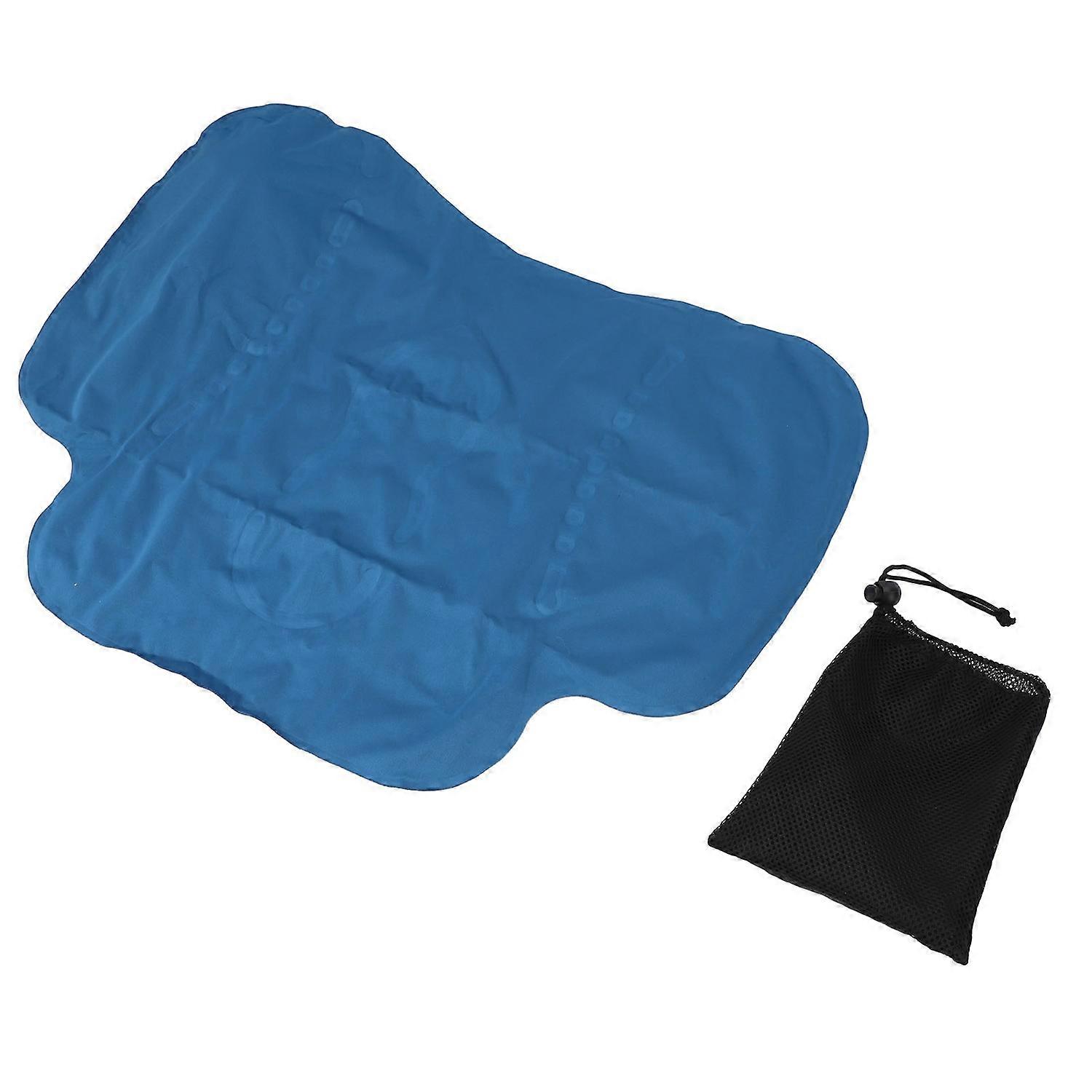 Inflatable Lumbar Travel Pillow for Airplane Ergonomic Soft Office Chair Back Support Pillow for Men