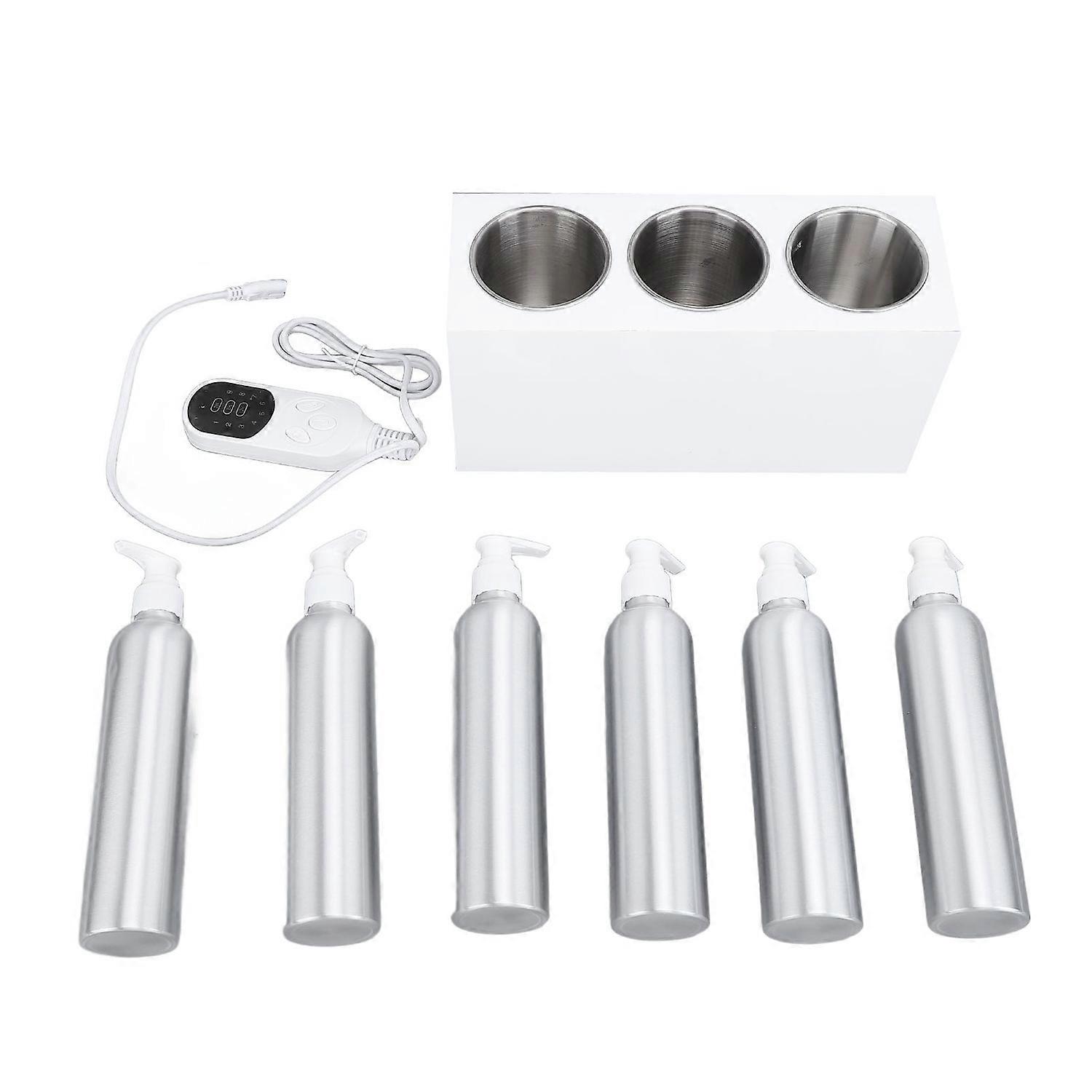 Massage Oil Heater with 6pcs Aluminum Bottles Constant Temperature Control Constant Temperature Cont