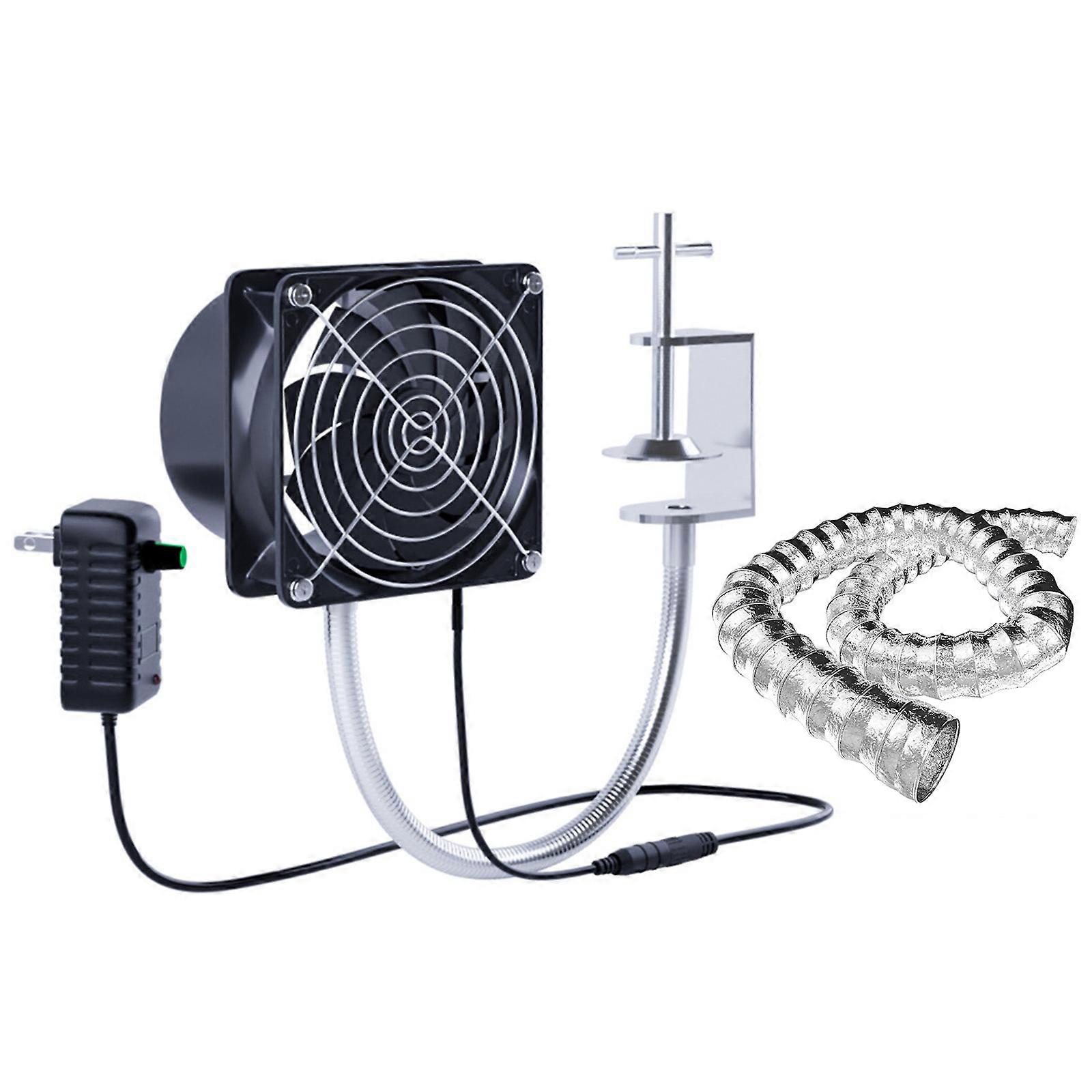 12V Powered ESD Extractors Fan with 8/4/2M Pipe Tub and Switch for Applications
