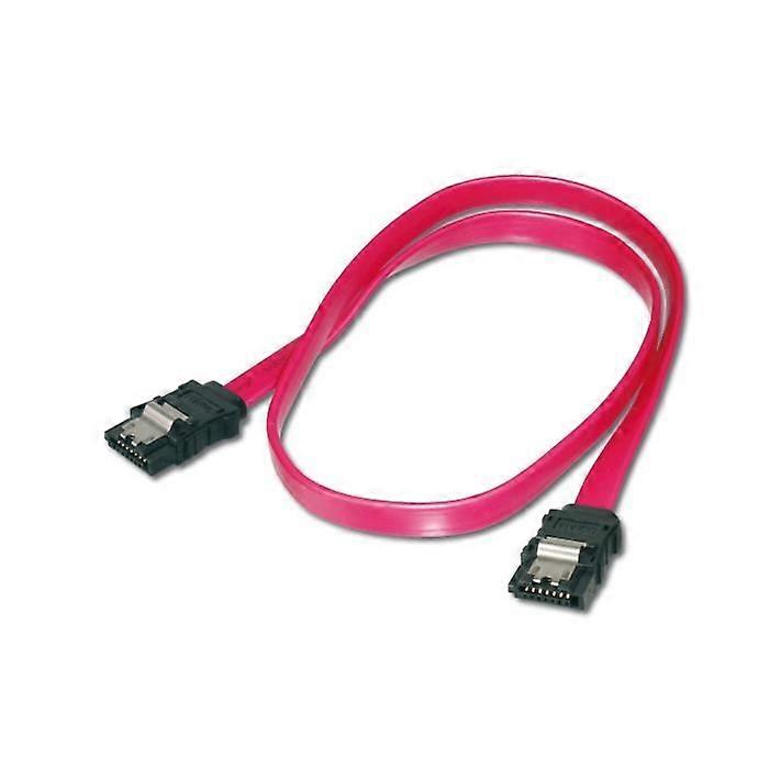 SATA II/III Connection Cable - Digitus - L-type - 0.5m - With Clip - F/F