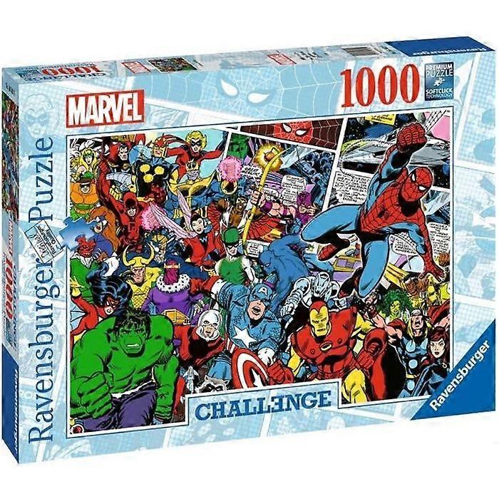 Puzzle 1000 pièces - Ravensburger - Challenge Puzzle Marvel - Mixte - À partir de 14 ans