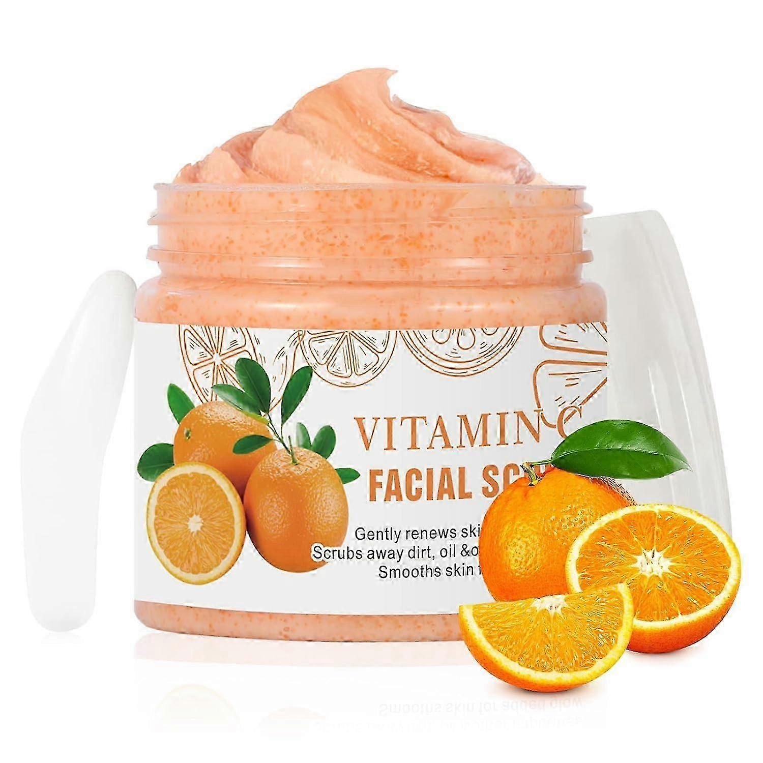 مقشر للوجه بفيتامين سي ، مقشر لطيف للوجه لأوساخ المسام ، غسول الوجه المقشر للبشرة الدهنية ، منظف غسول الوجه بتنظيف عميق ل