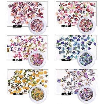 Innovative Kunstfertigkeit, Aufbewahrungsbox für organisiertes Basteln enthalten, 6 Stück Gänseblümchenblumen aus Harz, perfekt zum Dekorieren von Nachmittagstee, Essen, Kuchen,
