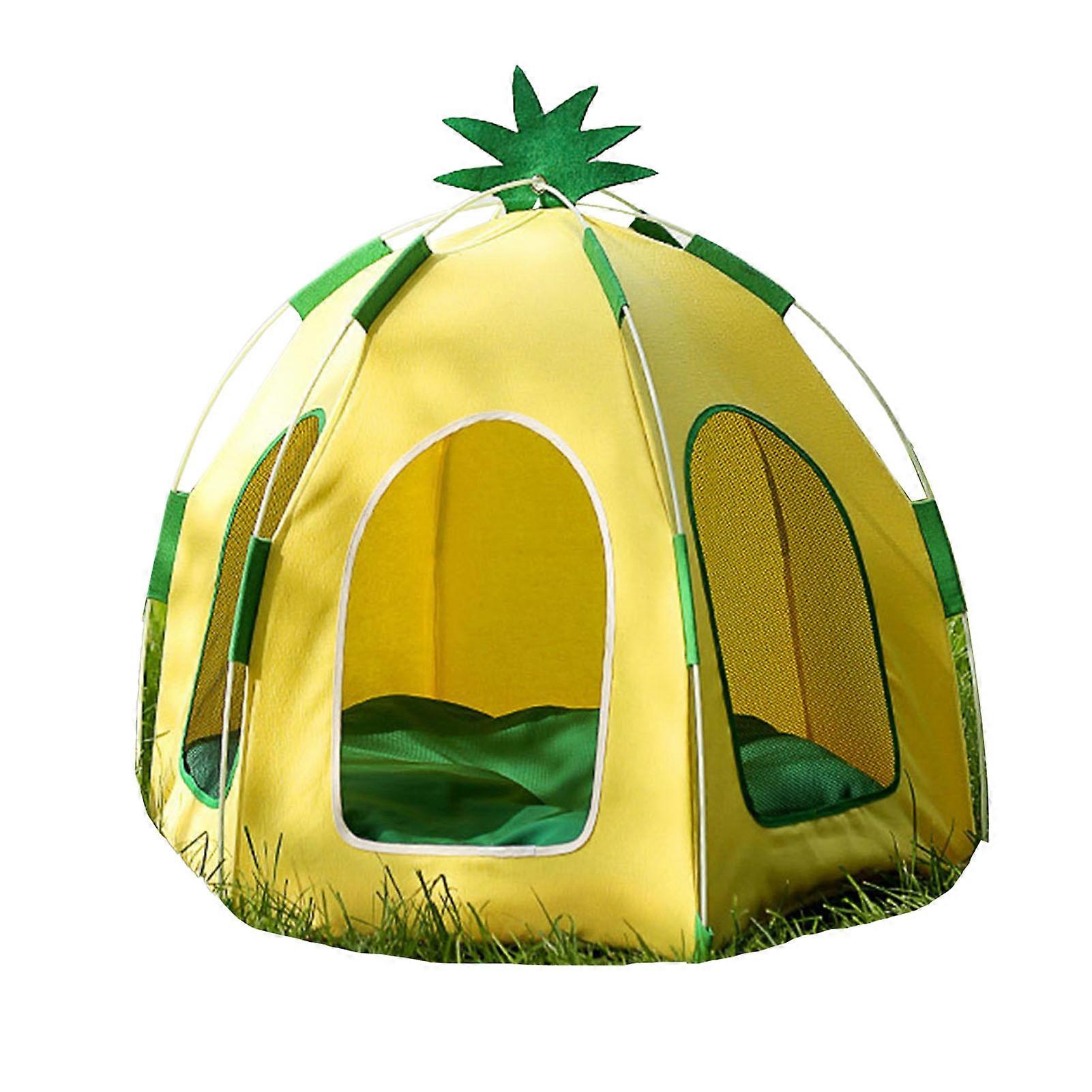 Pet Playpen Tents for All Seasons, Portable Dog Tents with Fruit-Shaped Design, Breathable Mesh for Indoor Outdoor Use