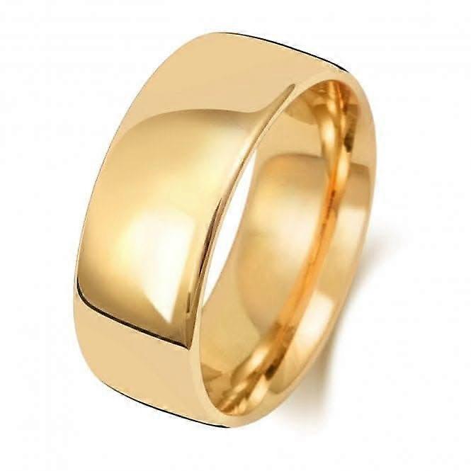 Wedding Band 18K Slight Court 8mm-1.5 Wedding Ring WQ118M
