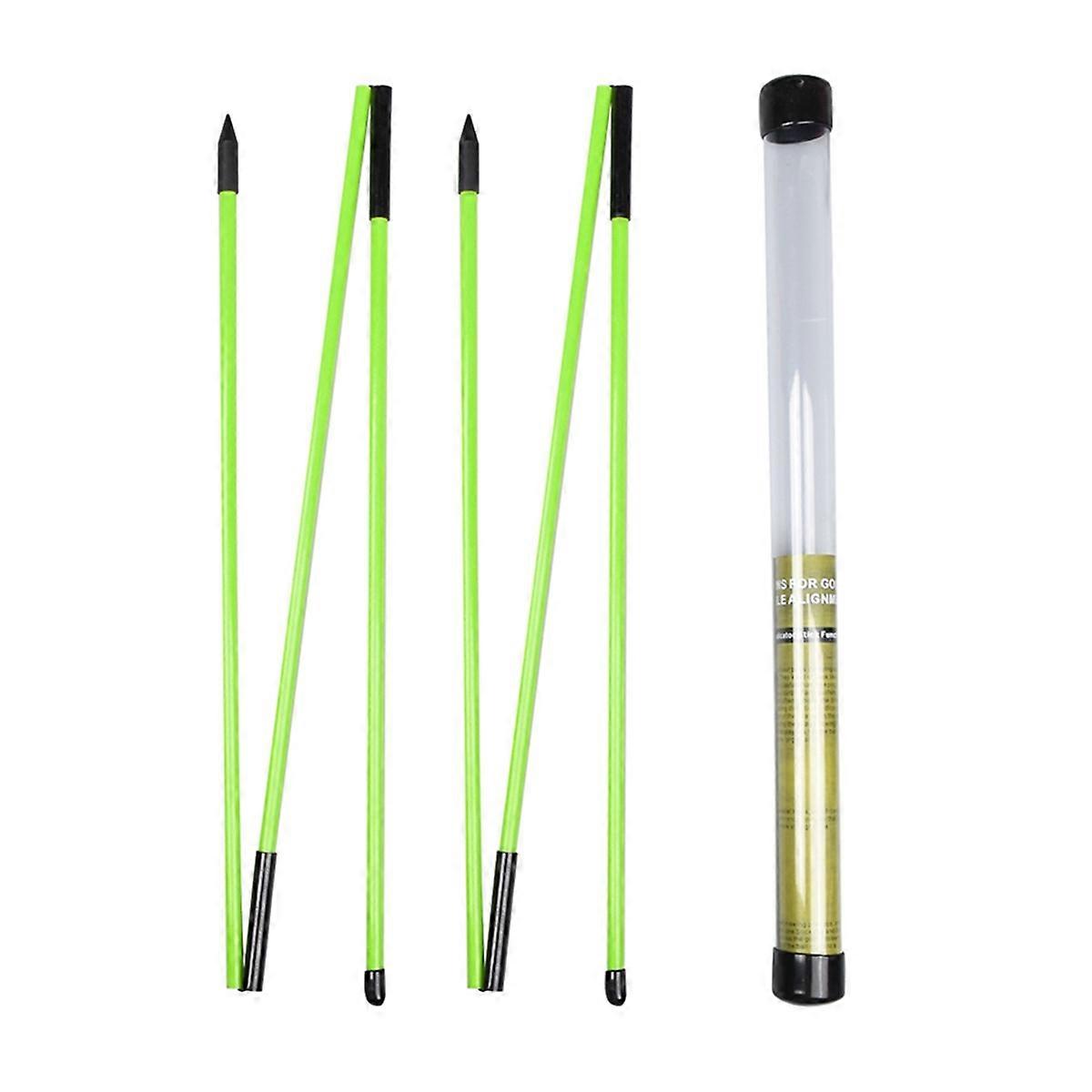 Golf Alignment Sticks Golf Practice Rods Putter Green Trainer Tools Golf Swing Training Tool