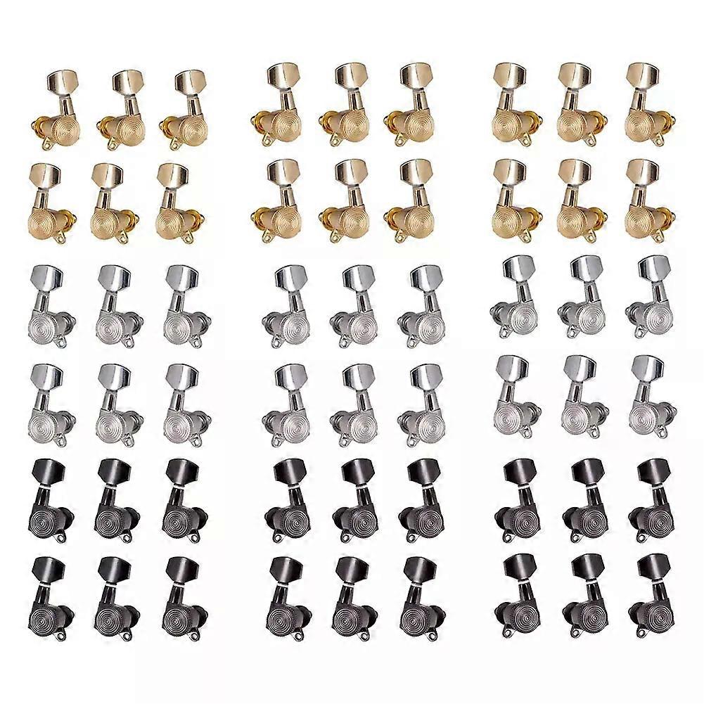6pcs Guitar String Peg Locking Tuners Tuning Pegs Guitar String Peg Locking Tuner Improve Guitar Tuning Machine Heads 3L3R6L6R