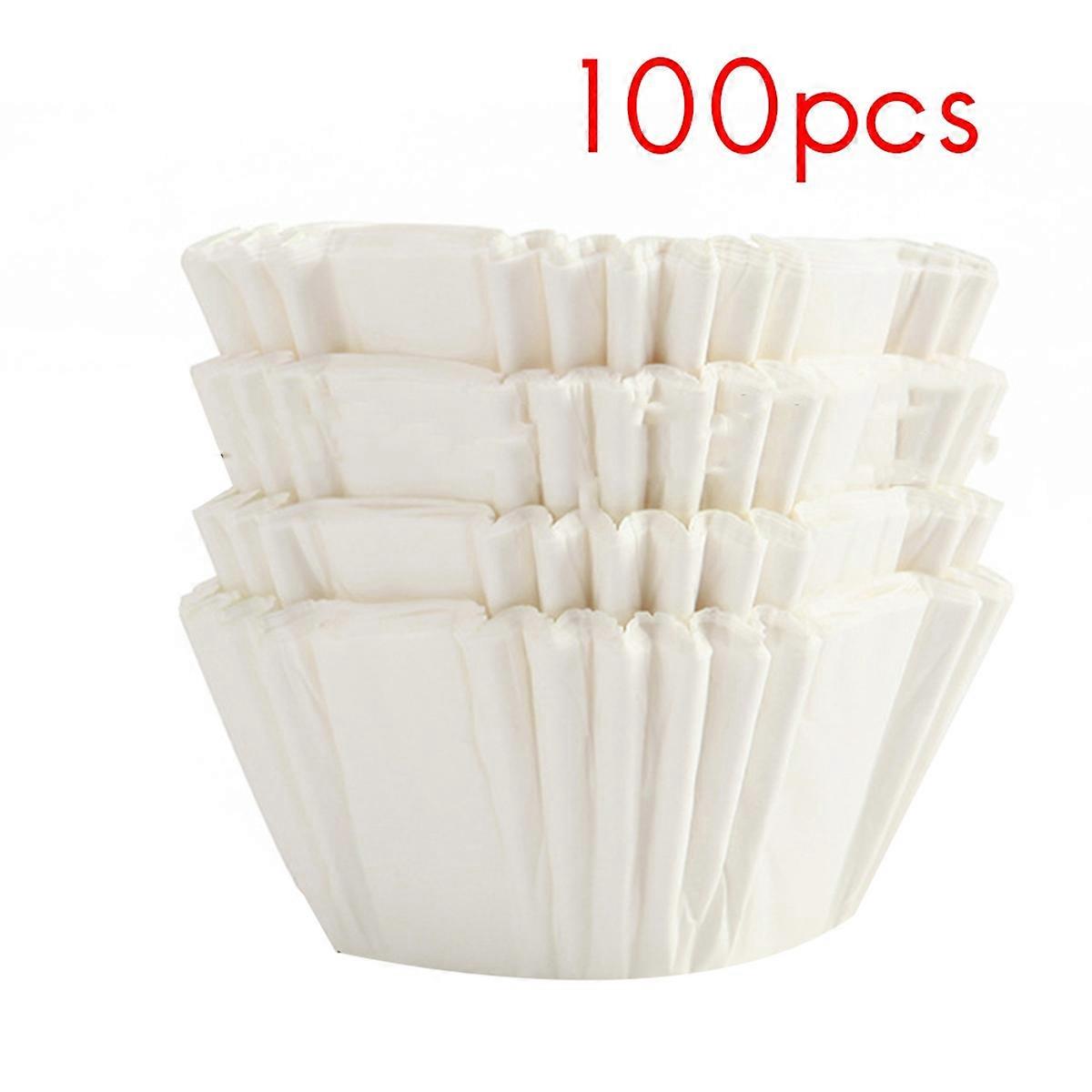 Firkantede cupcake liners, non stick varmebestandige papirbagekopper