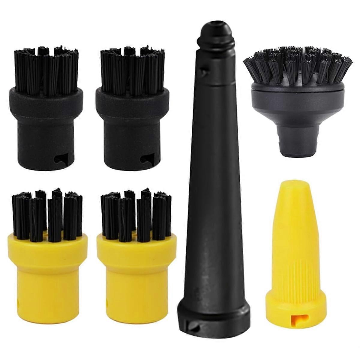 Steam Cleaner Accessory Set for Karcher SC1-SC5 CTK10 CTK20, Round Brush Set for Karcher Steam Clean