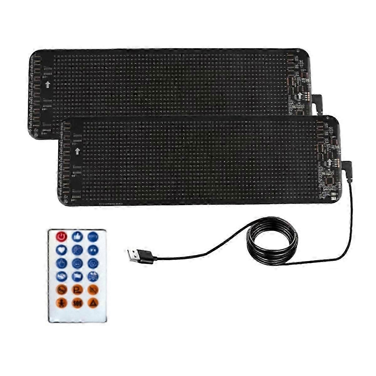 "2PCS Windshield Devil'S Eyes Bliking Flashing LED Eyes on the Windshield Truck Window LED Screen co