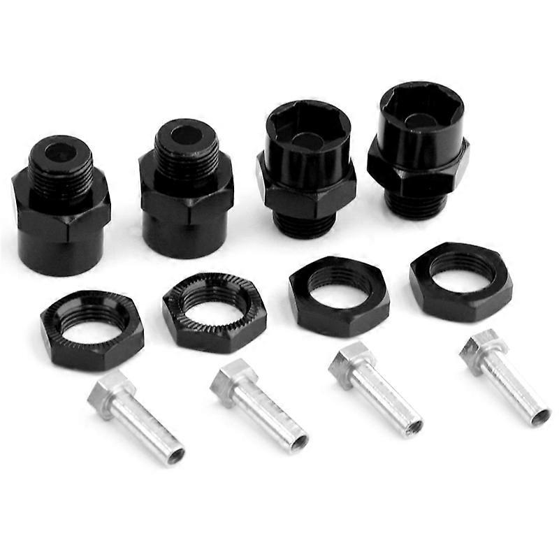 Hex Hubs Adapter Extension Conversion Nuts for 1/10 RC Car,Black