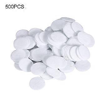 500 stks Katoenen Filter Ronde Filtrerende Stootkussens voor Mee-eter die Schoonheidsmachine 15mm elimineren