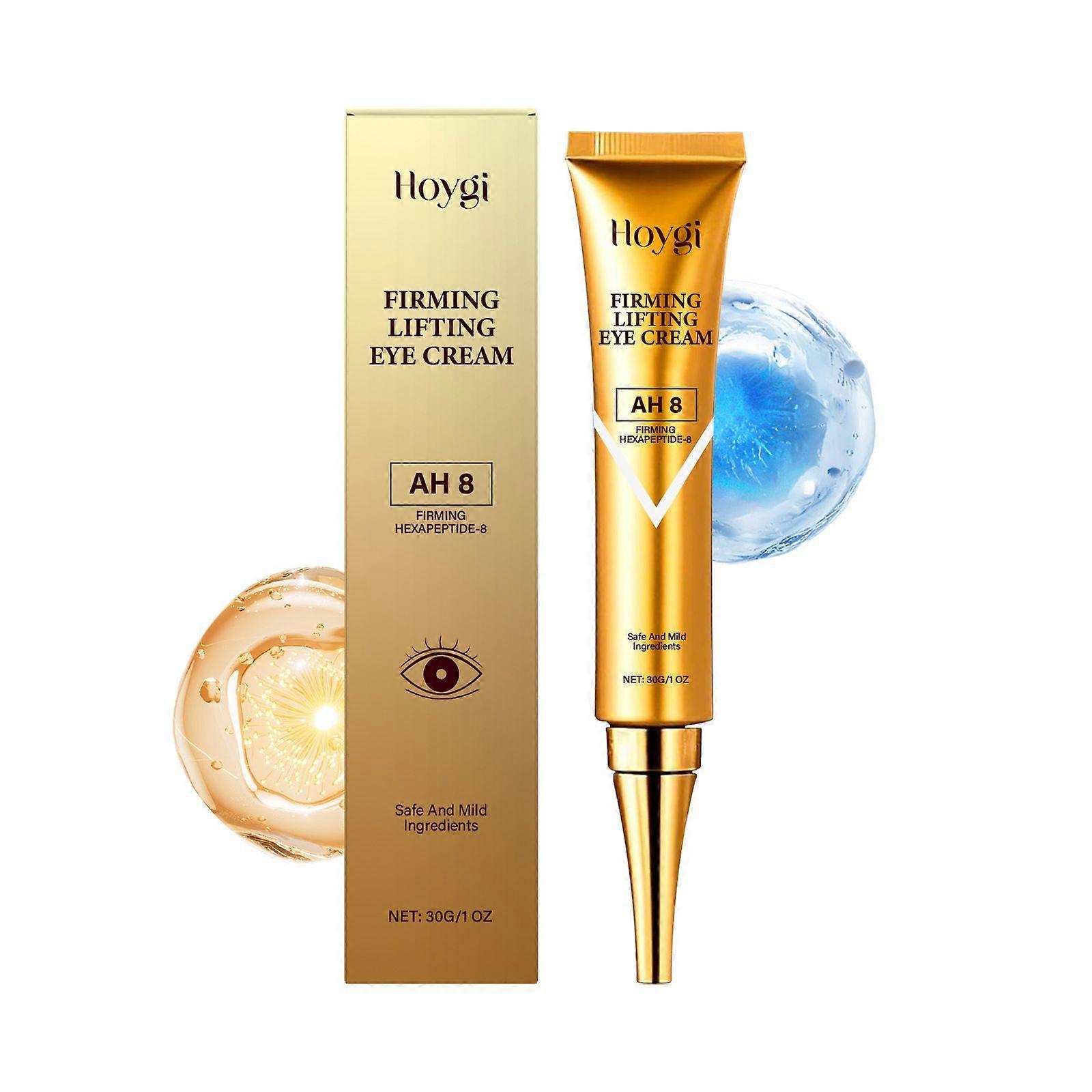 AH-8 Firming Lifting Eye Cream, Contains Hexapeptide-8, Under Eye Serum for Dark Circles, Puffiness & Wrinkles Fine Lines, Eye Treatment Cream for Men