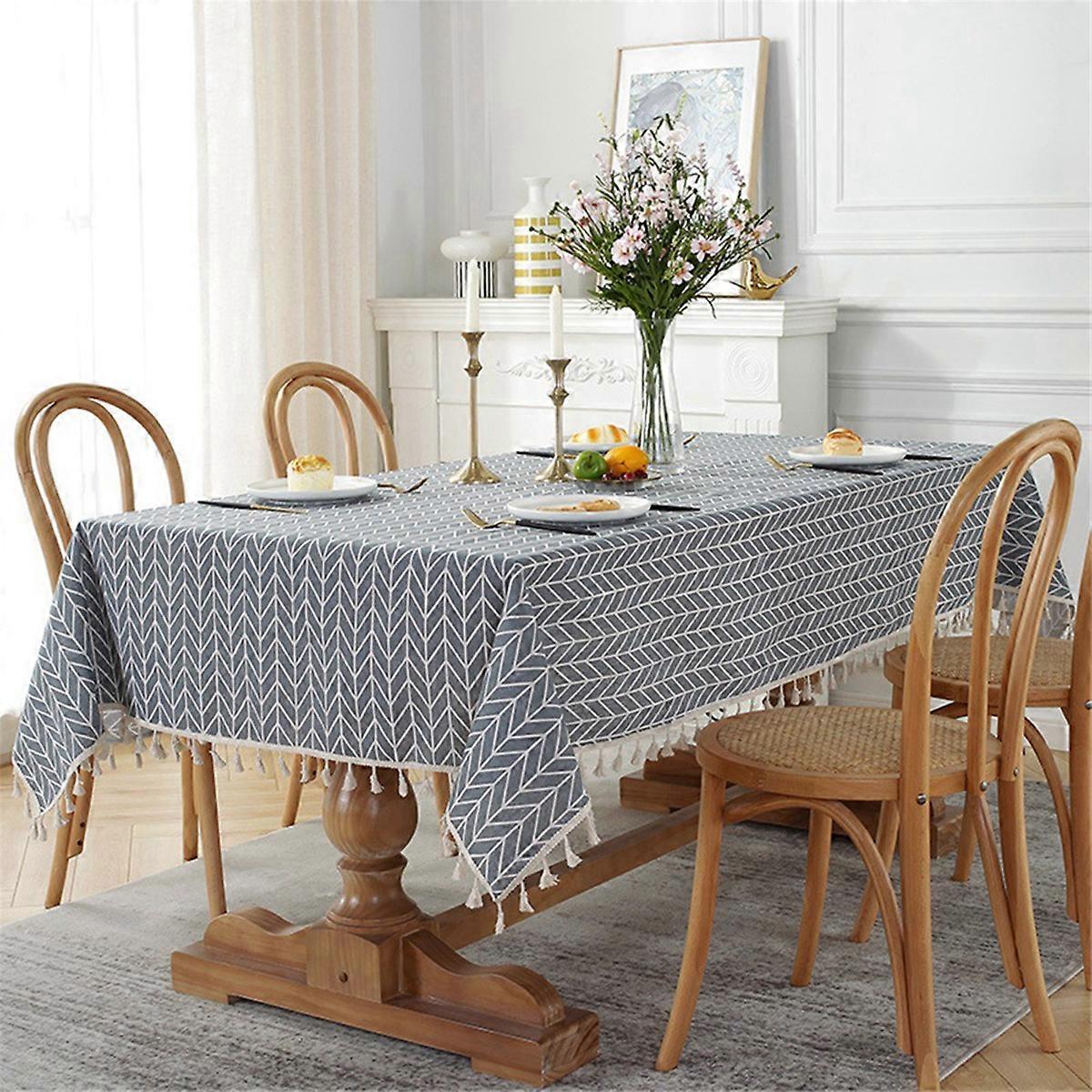 Tablecloth Pattern Dust-Proof Table Cloth Cover,100x140cm