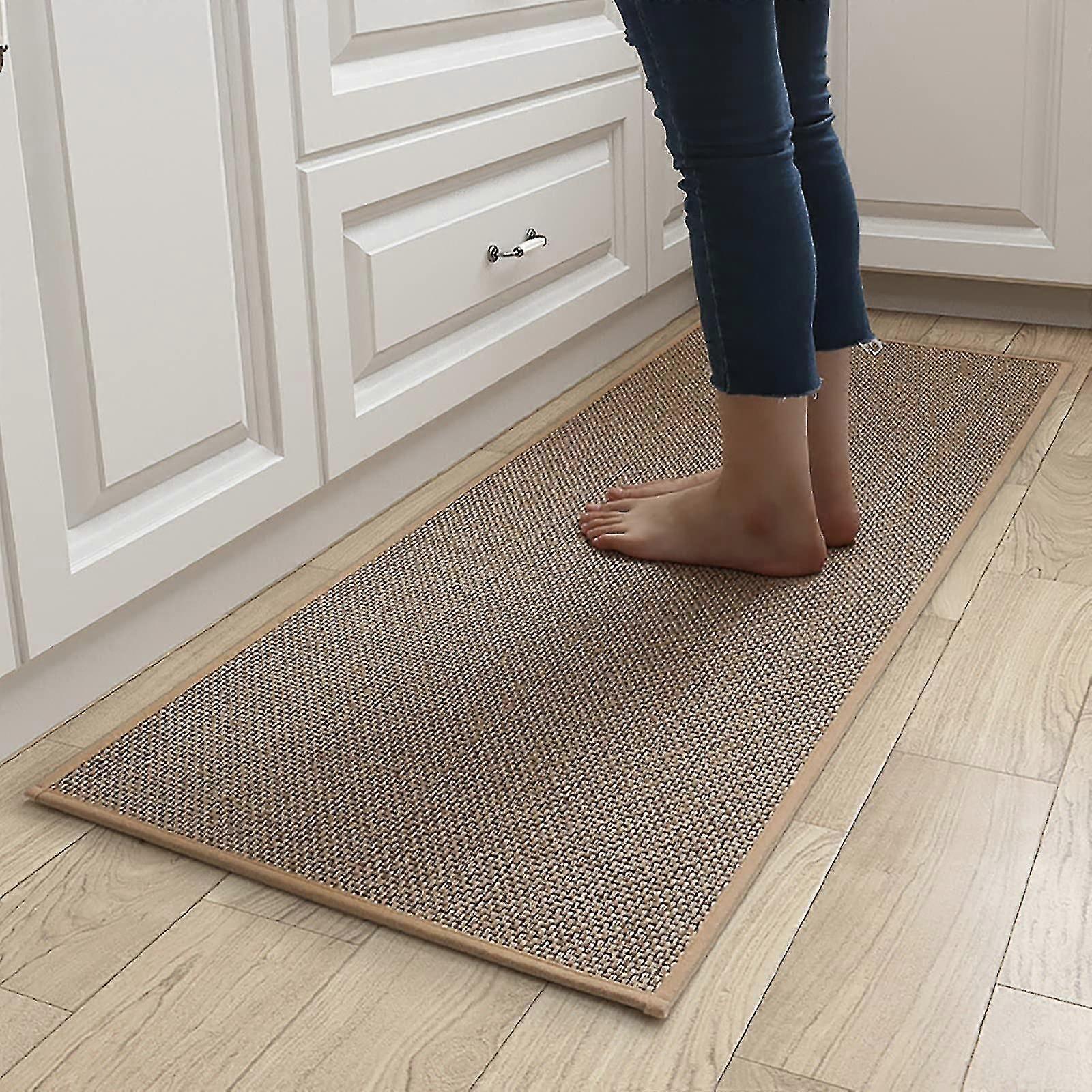 滑り止めキッチンマット 防水キッチンラグ 洗えるフロアマット ホームデコレーション