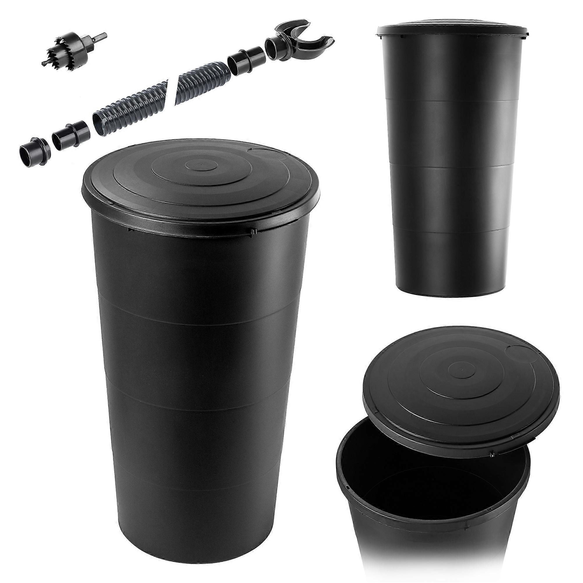 KADAX Regenwassertank 200L Wasserfassbehälter Anschlusssatz