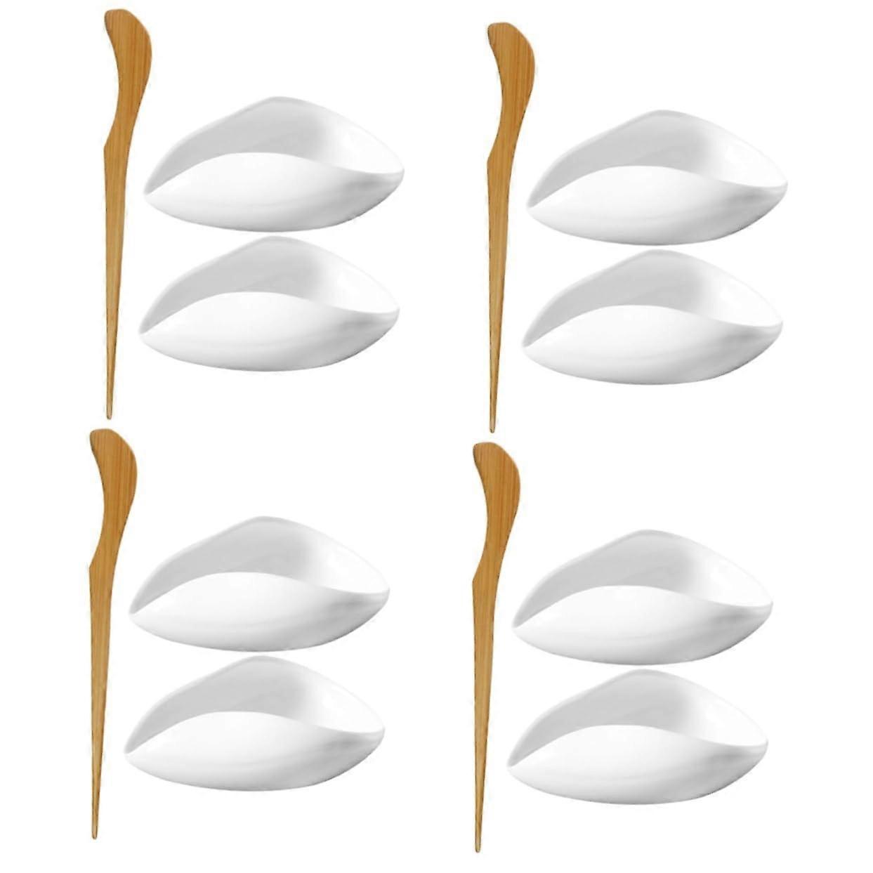 4 Sets Elegant Tea Leaf Scoop for Loose Tea