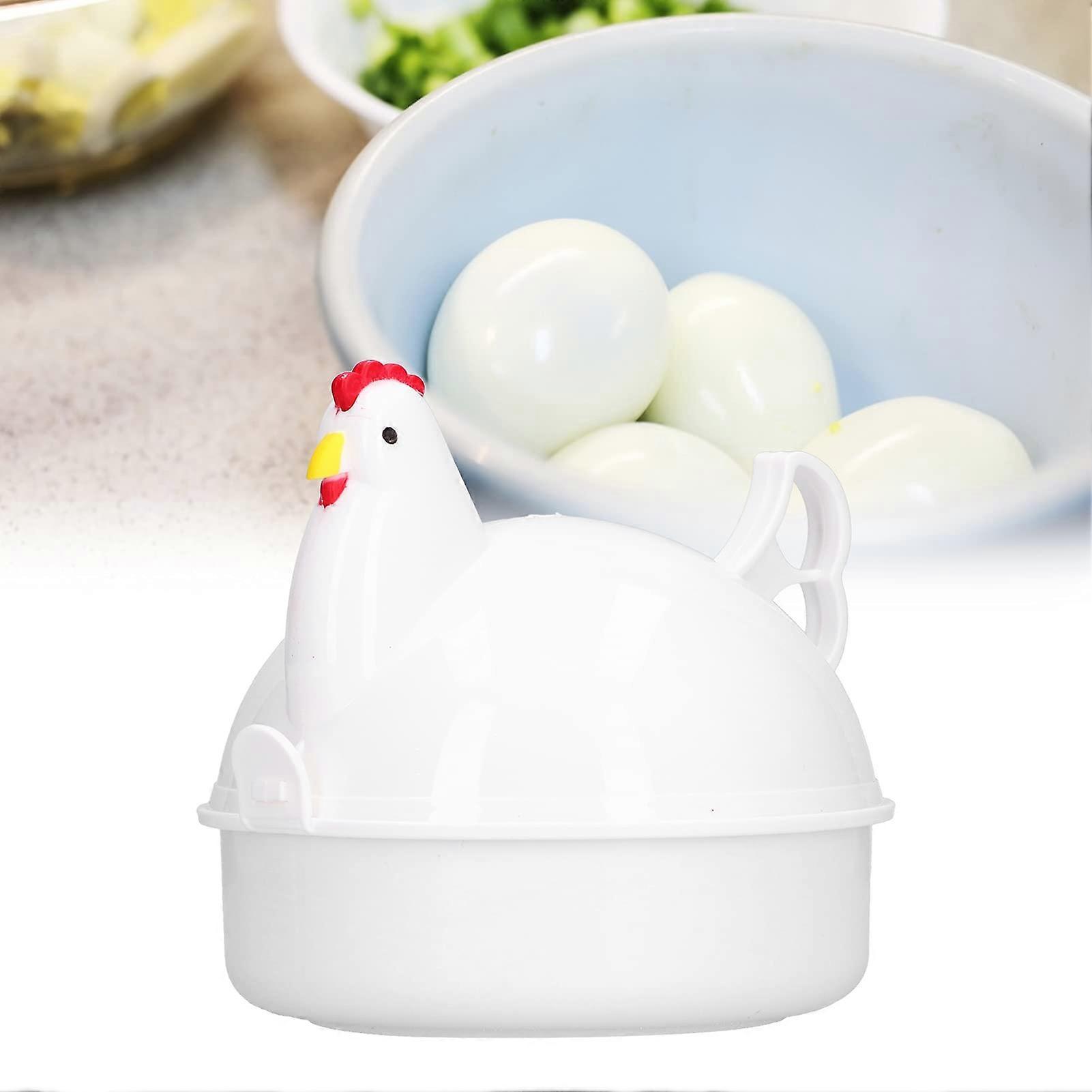 Microwave Egg Cooker 4-Egg Capacity Chicken-Shaped Heat-Resistant Egg Poacher For Home Kitchen