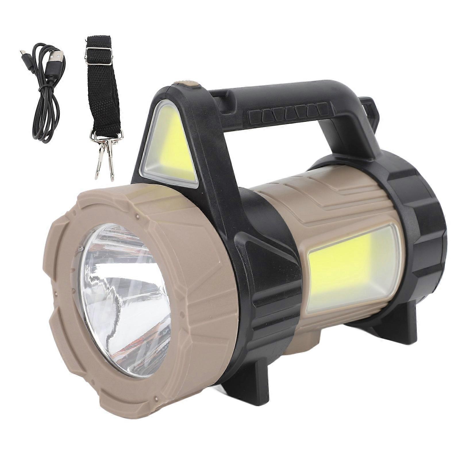 Scheinwerfer Wiederaufladbare Handlampe Starkes Licht Suchscheinwerfer 3500lm Taschenlampe für den Außenbereich