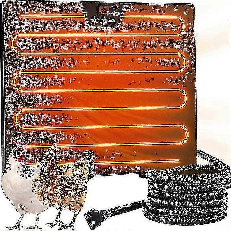 Chicken Coop Heater With Three-speed Adjustable Temperature, Flat Panel Reptile Heating Pad And Automatic Power-off Protection, For Baby Chicks_ZKD22