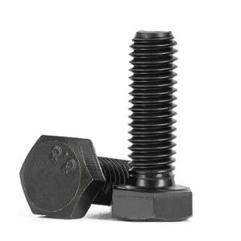 Screw Bolt Hexagonal Bolt GB5783 M18X55 Alloy Steel Grade 8.8 Full Thread Black Quenching 5 Pcs Set