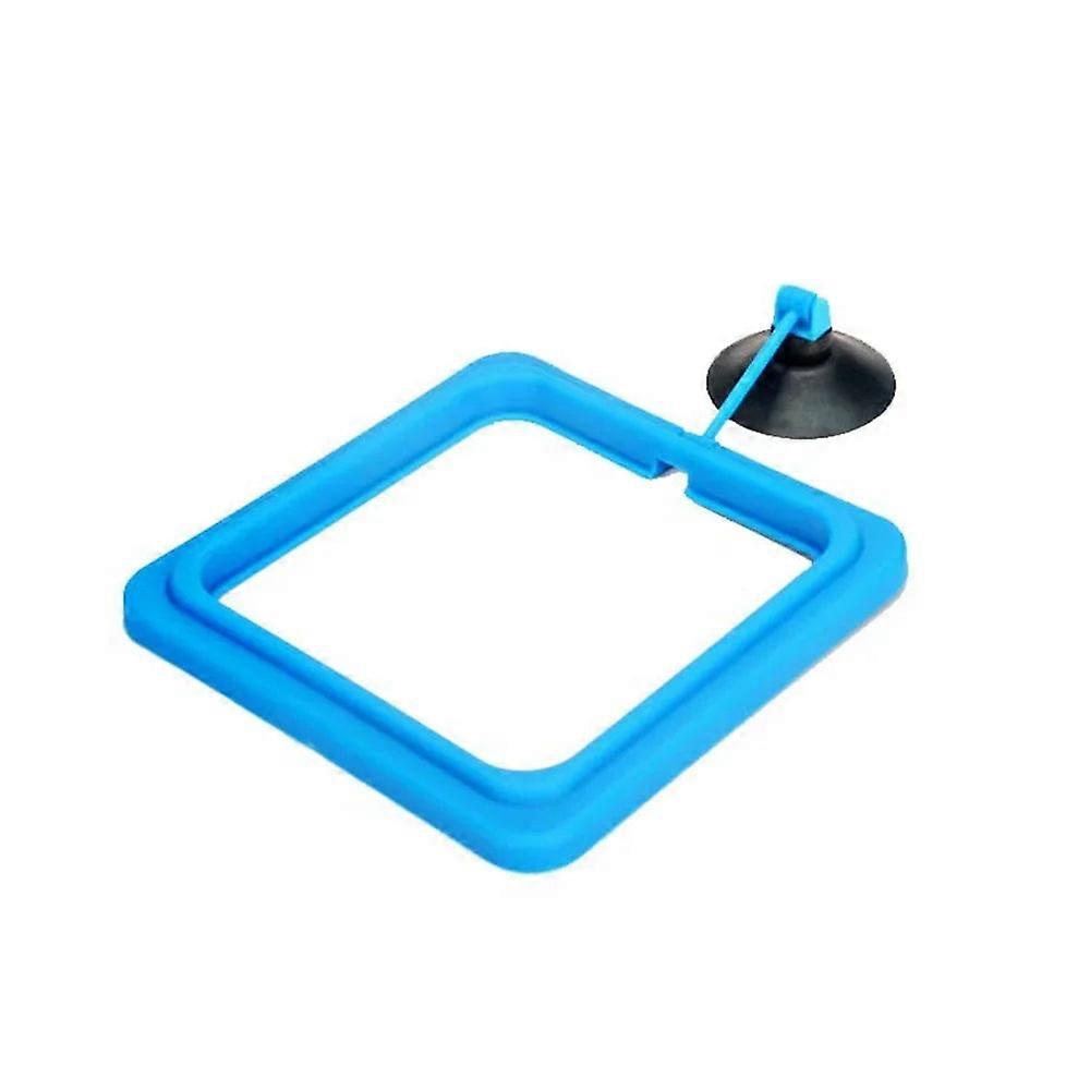 Aquarium Fish Feeding Rings With Suction Cups - Square & Round Holders