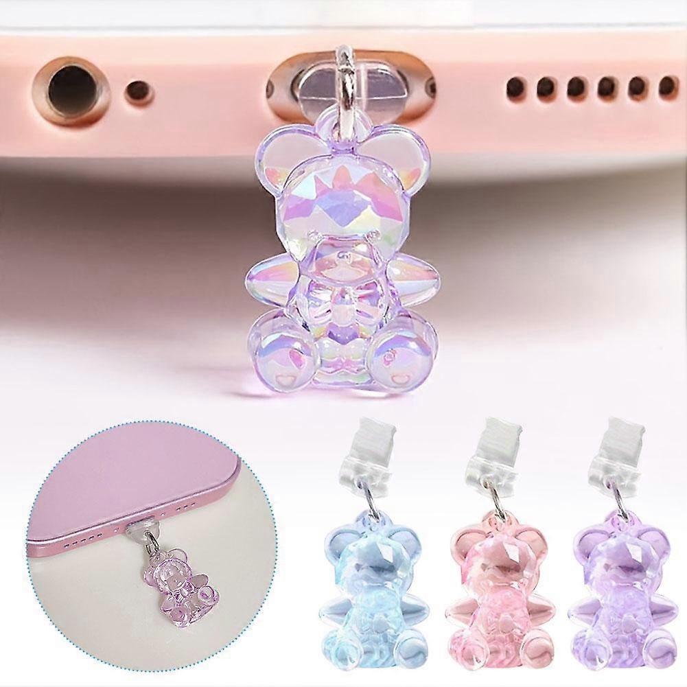 Bear Mobile Phone Dust-proof Plug Type-c Port Mobile Phone Dust Plug