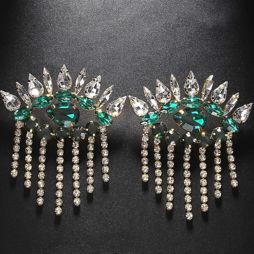 Devil's Eye Earrings Exaggerated Emersly Plastic Diamond Flow Su Earrings