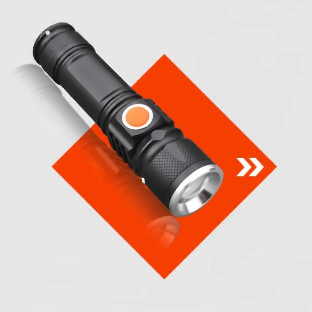 LED Flashlight Super Bright Flashlight Zoomable Rechargeable Flashlight With Modes Powerful Handheld Flashlight KK