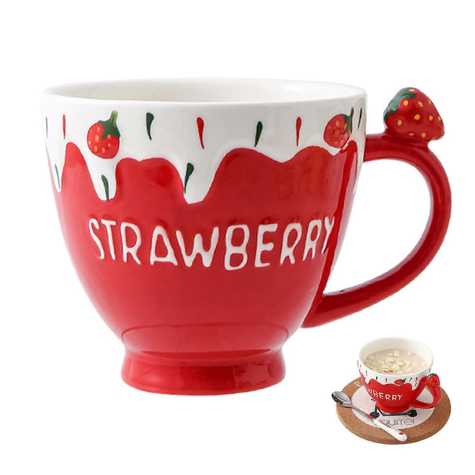 Cartoon Christmas Ceramic Cup Outstanding Durability Practical Drinkware