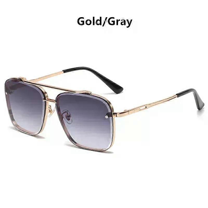 Fashion Square Design Sunglasses Men Women Flight Seven Rock Mach Six Style Gradient Pilot Sunglasses Oculos De Sol