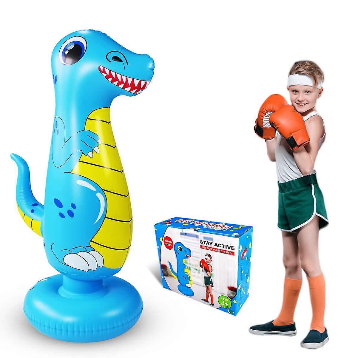Punching Bag for Kids, Free Standing Bounce Back Boxing Bag for Karate and Taekwondo Practice, Durable and Safe Design
