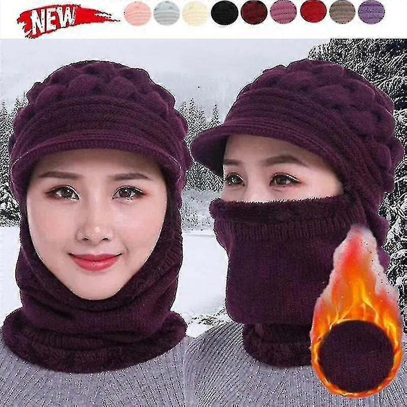Winter Beanie Women's Warm Plush Thick Warm Hat