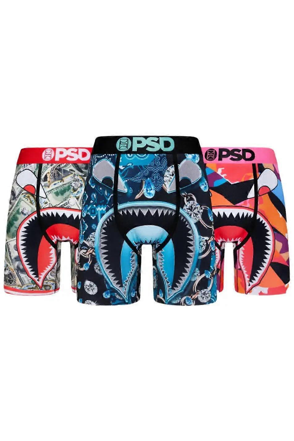 Psd Men's 3 Pack 7" Boxer Briefs - War Face Reckless