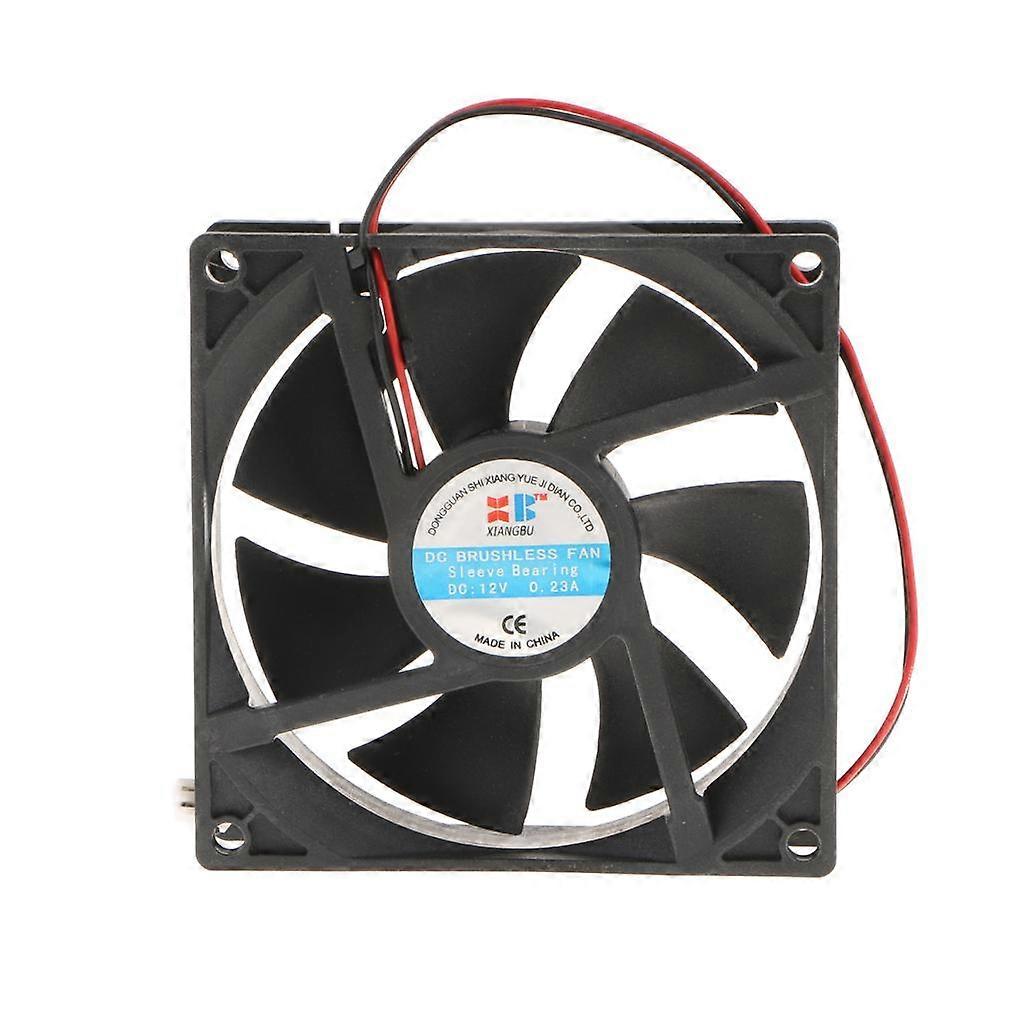 92mm Computer Case Cooling Fan, 12V DC PC CPU Cooler Fans Black