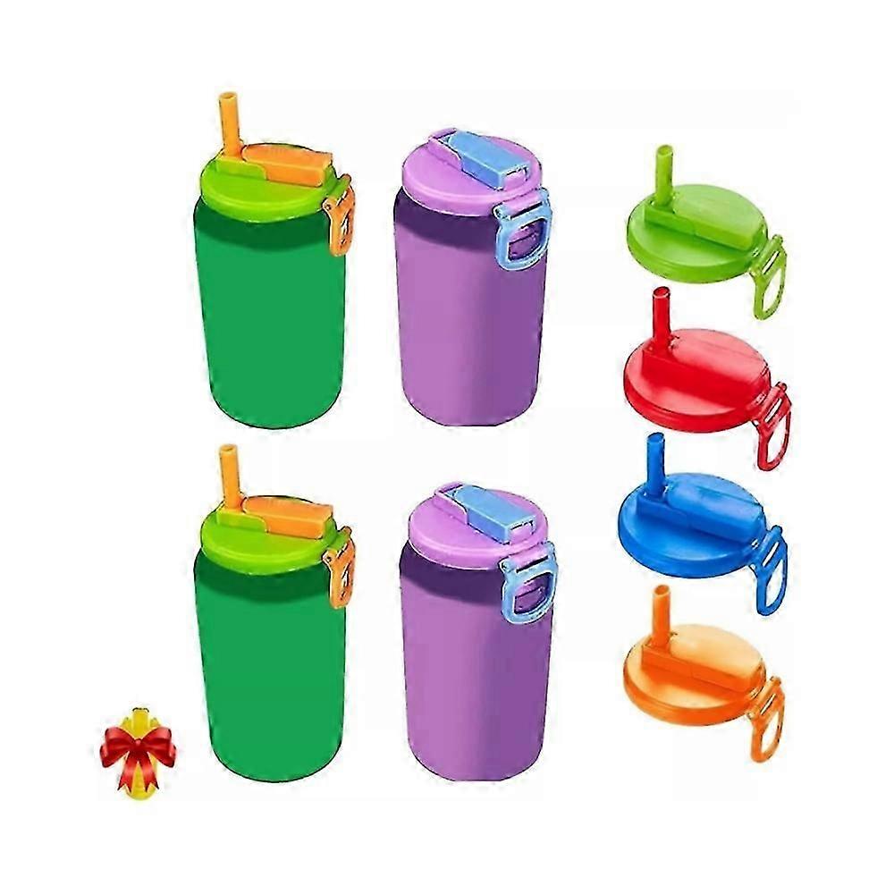 4 لون الصودا يمكن الأغطية، سيليكون القش الصودا يمكن أن يغطي، يمكن أن يغطي الصودا